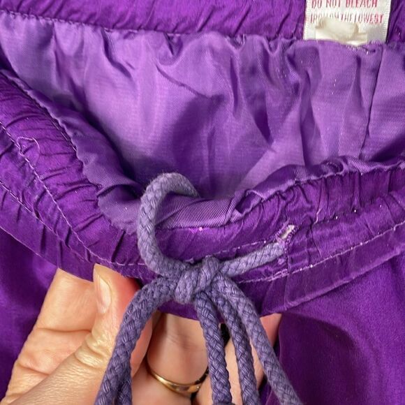 Vintage Silk Joggers Purple Vintage Size 2X - Picture 4 of 7